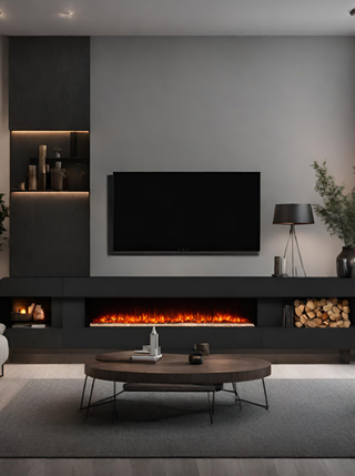 Electric Fireplace – Long-Form