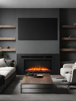 Electric Fireplace – Modern Sleek