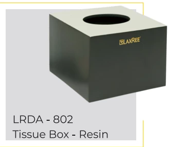 Square Resin Tissue Box LRDA-802
