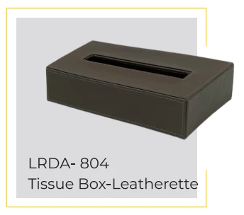 Rectangle Leatherette Tissue Box LRDA-804