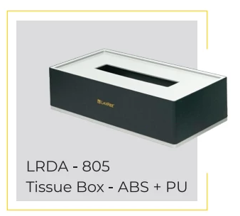 Tissue Box LRDA-805 (ABS + PU Leatherette)
