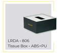 Tissue Box LRDA-806 (ABS + PU Leatherette)